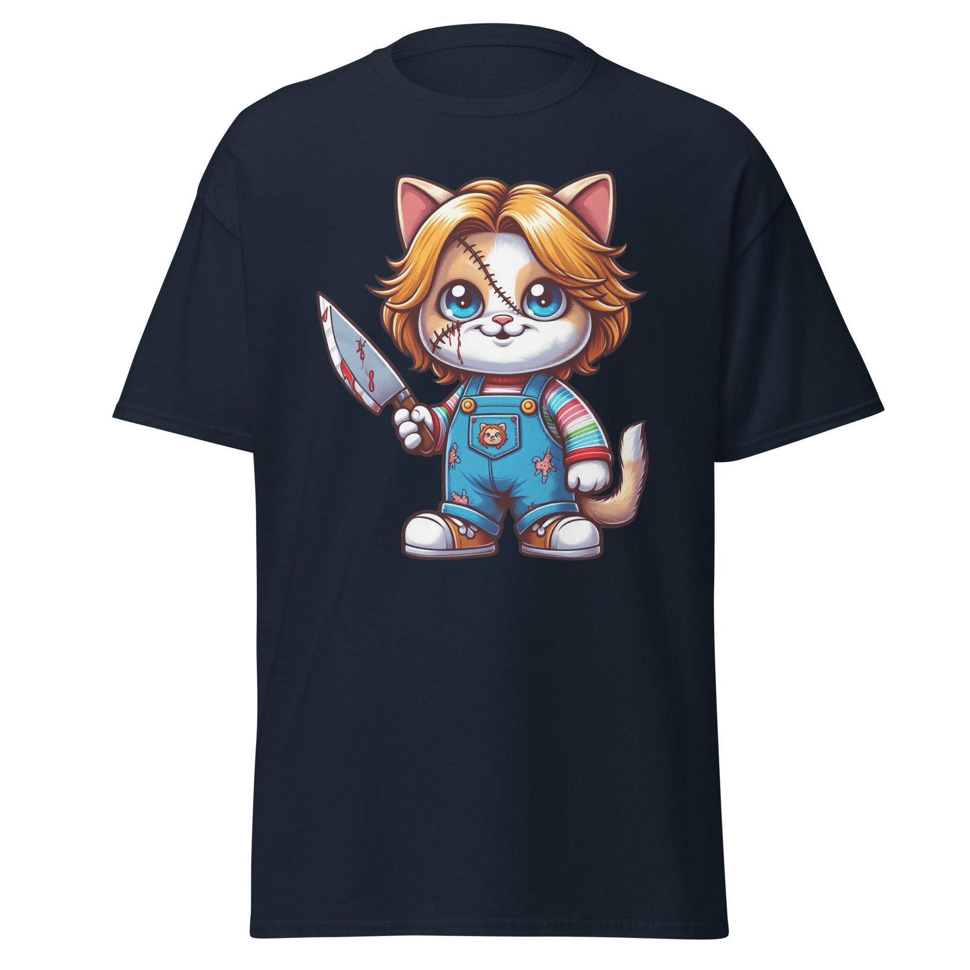 Cats Play | Cat T-Shirt - Navy - T-Shirts Online