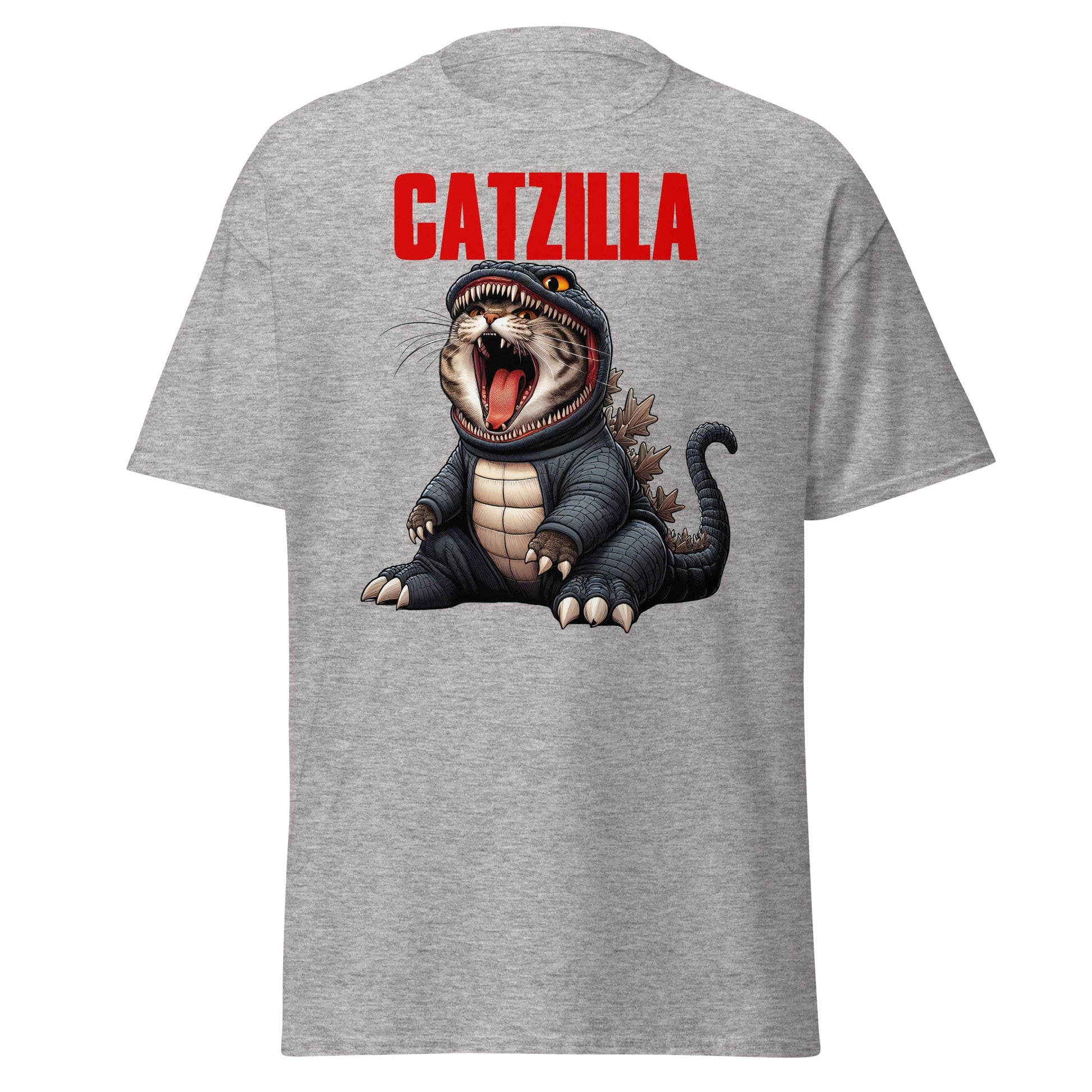 Catzilla | Cat T-Shirt - Sport Grey - T-Shirts Online
