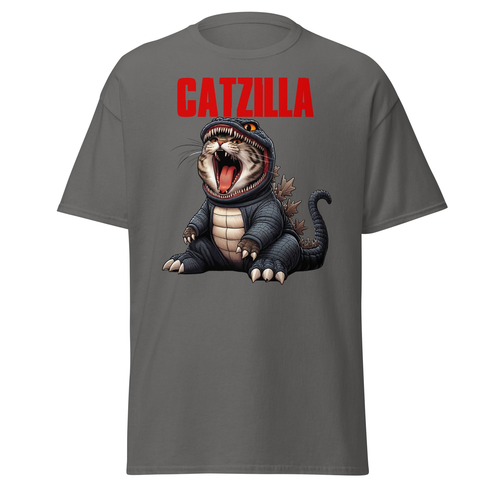 Catzilla | Cat T-Shirt - Charcoal - T-Shirts Online