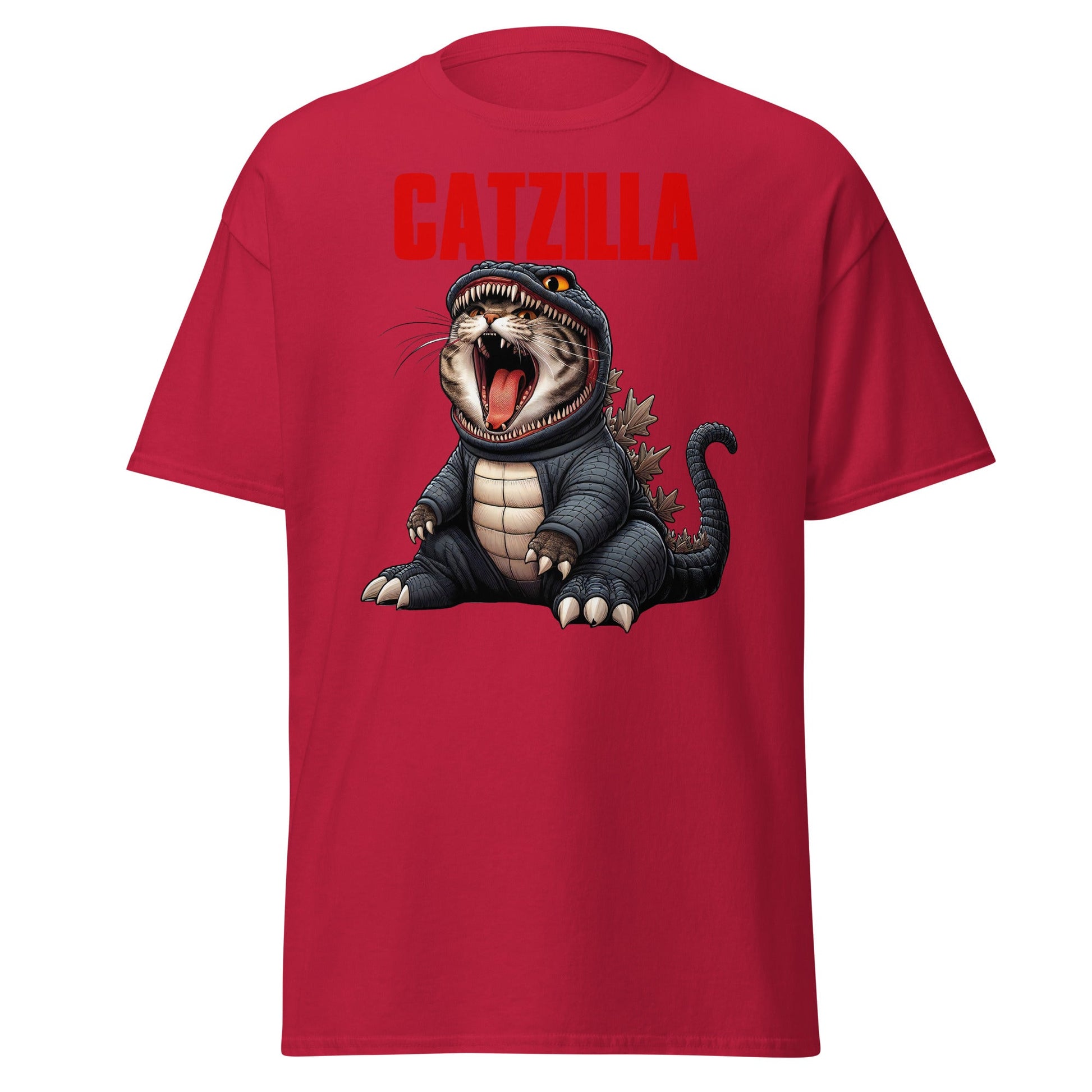 Catzilla | Cat T-Shirt - Cardinal - T-Shirts Online