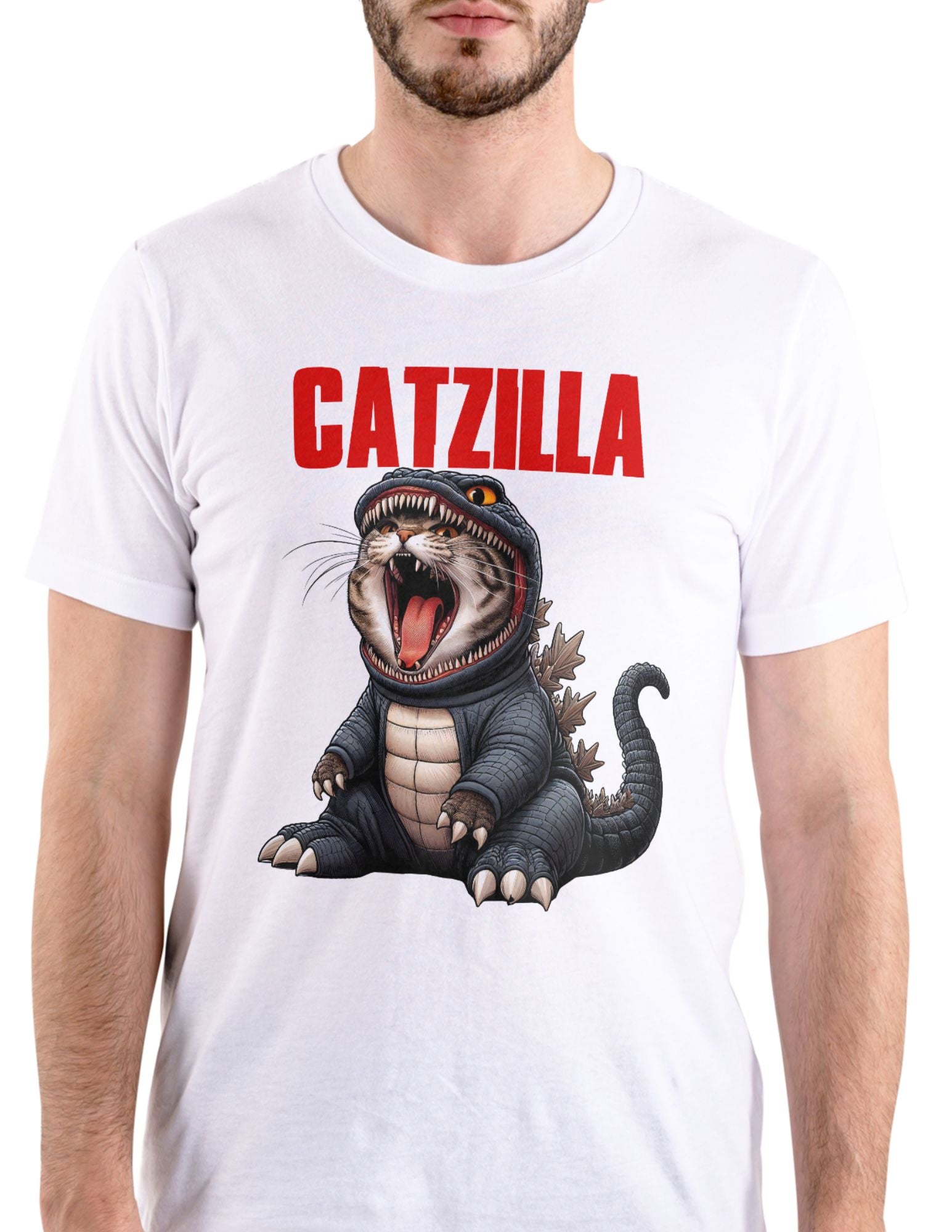 Catzilla | Cat T-Shirt - Black - T-Shirts Online