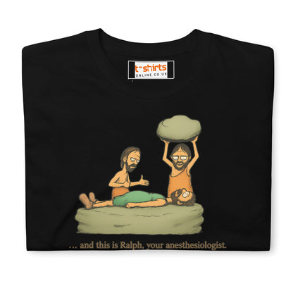 Caveman Comedy T-Shirt | Prehistoric Anesthesiologist Tee - Black - T-Shirts Online