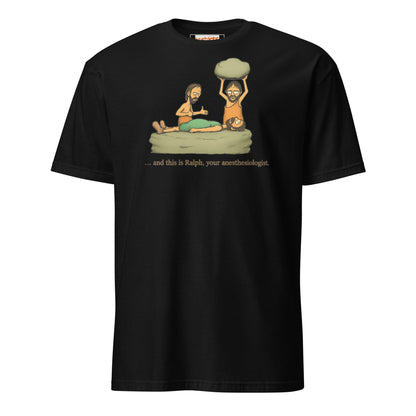 Caveman Comedy T-Shirt | Prehistoric Anesthesiologist Tee - Black - T-Shirts Online