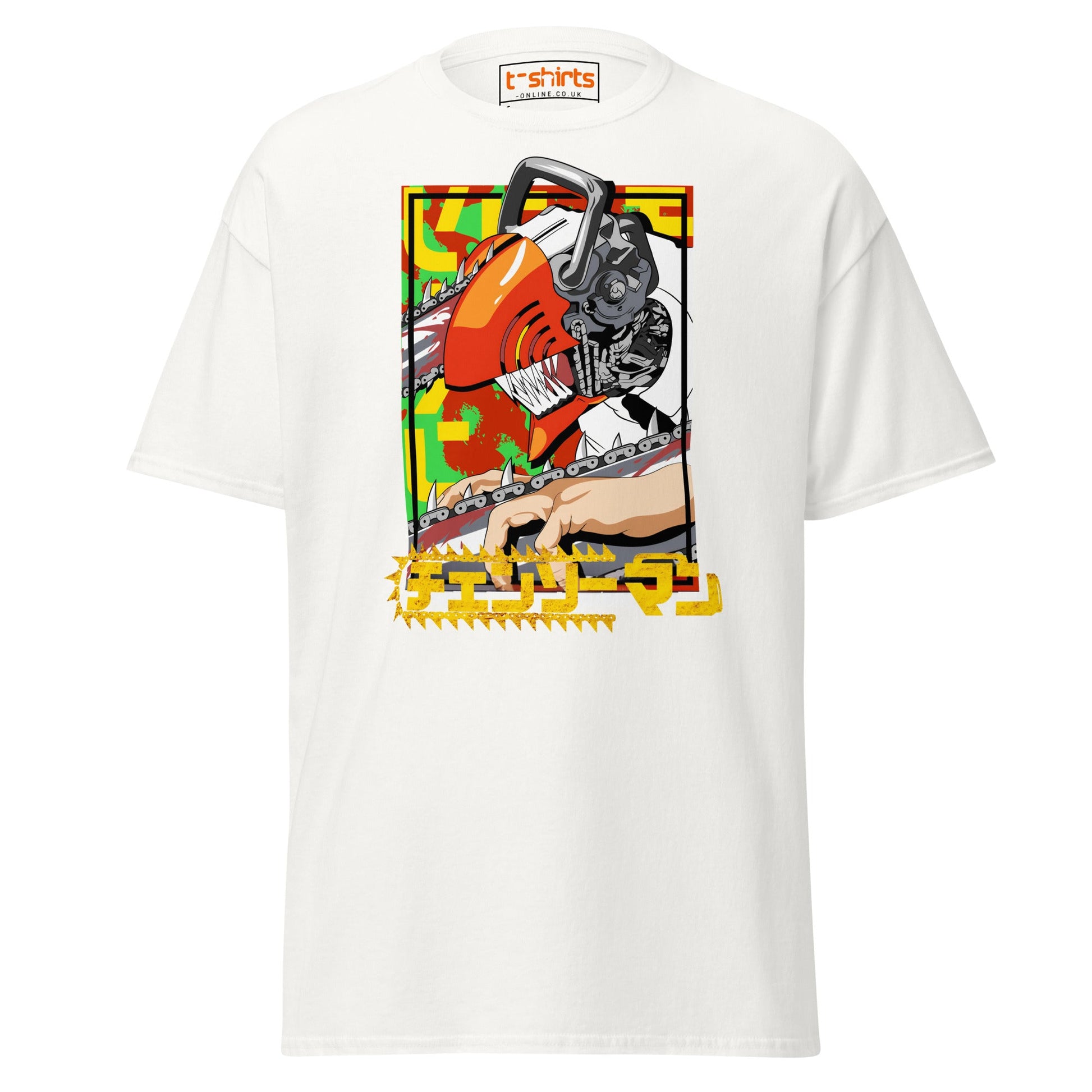 Chainsaw Man Inspired T-Shirt - White - T-Shirts Online