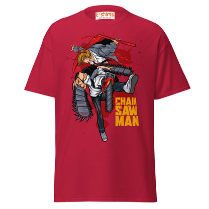 Chainsaw Man T-Shirt – Anime Action Streetwear Tee - Cardinal - T-Shirts Online