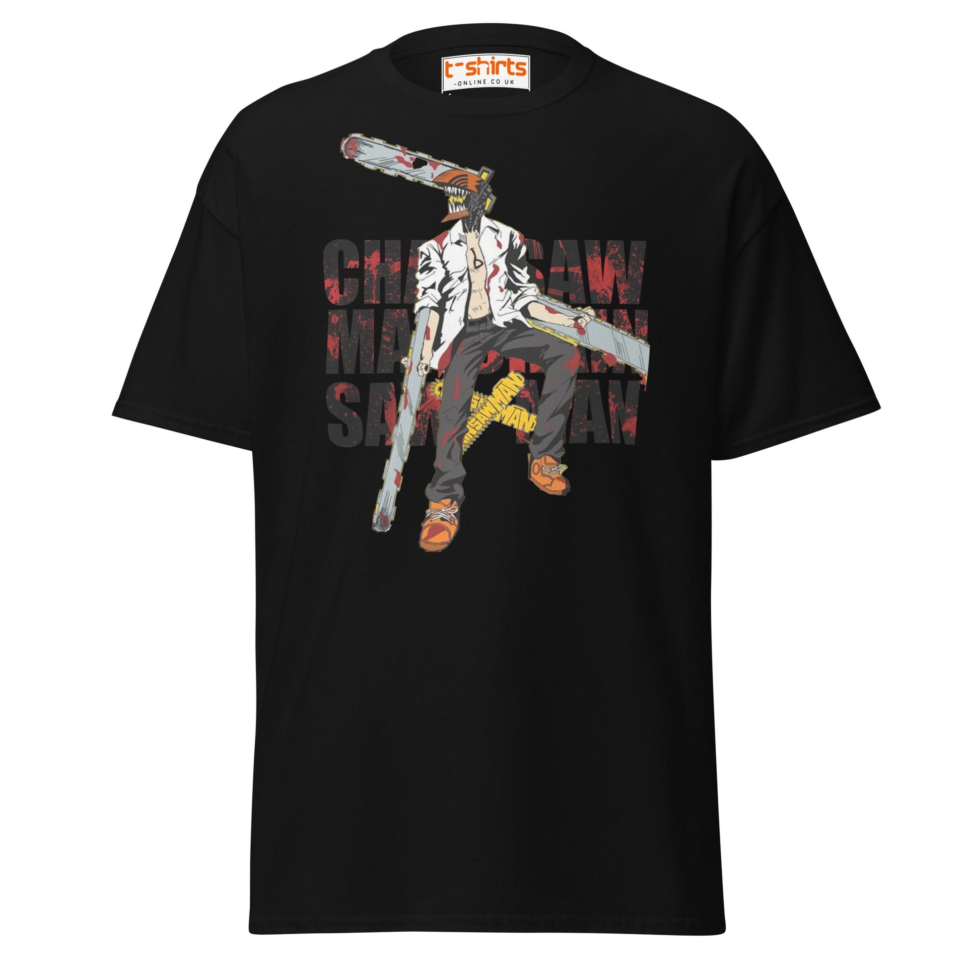 Chainsaw Man T-Shirt | Anime Fan Art Graphic Tee - Black - T-Shirts Online