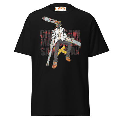 Chainsaw Man T-Shirt | Anime Fan Art Graphic Tee - Black - T-Shirts Online