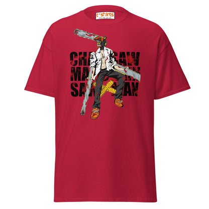 Chainsaw Man T-Shirt | Anime Fan Art Graphic Tee - Cardinal - T-Shirts Online