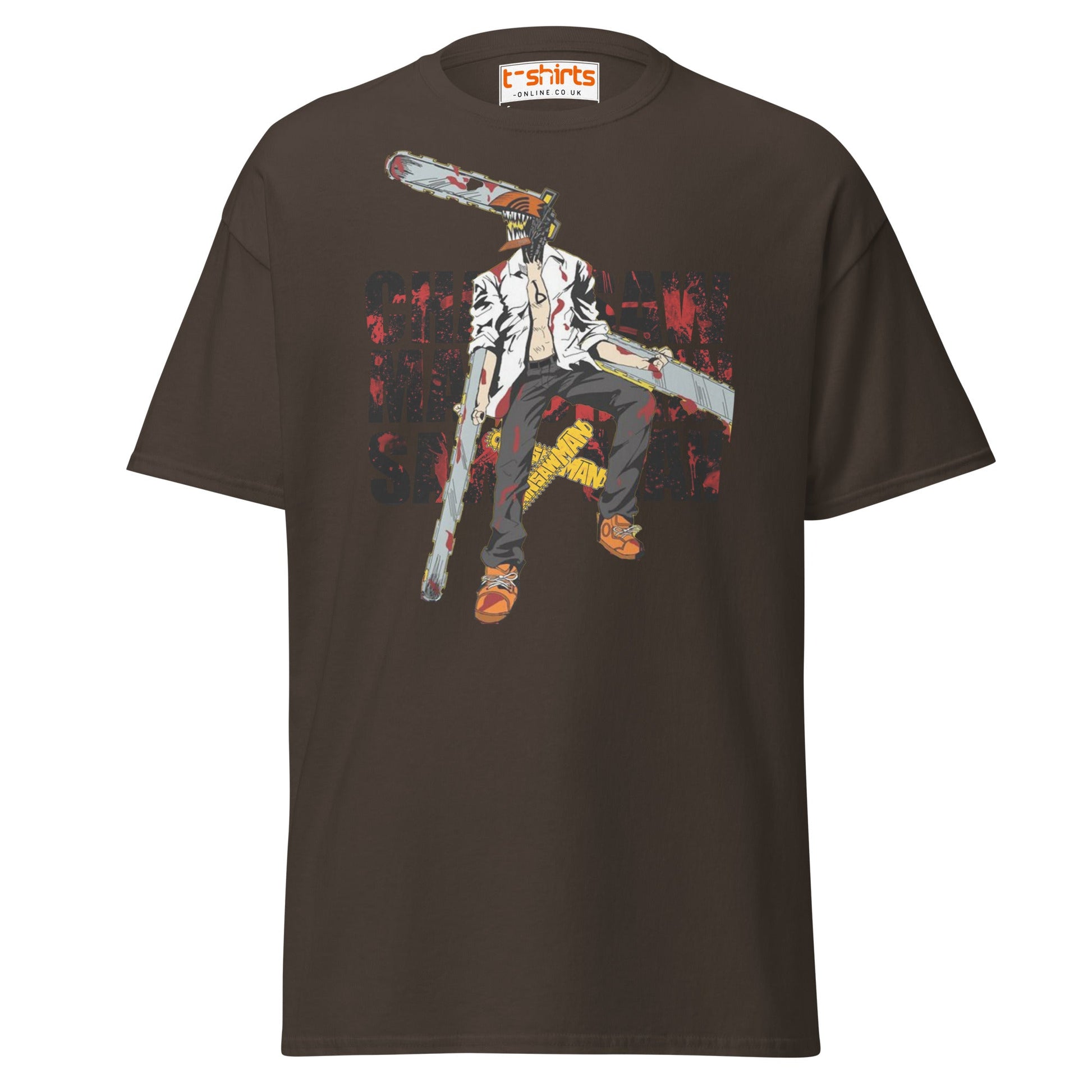 Chainsaw Man T-Shirt | Anime Fan Art Graphic Tee - Dark Chocolate - T-Shirts Online