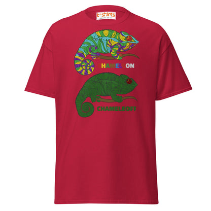 Chameleon On Off T-Shirt – Funny Color Change Tee - Cardinal - T-Shirts Online