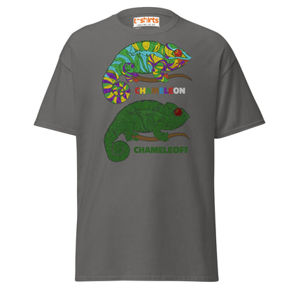 Chameleon On Off T-Shirt – Funny Color Change Tee - Charcoal - T-Shirts Online