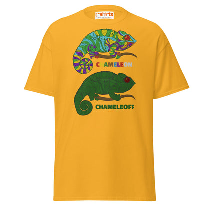 Chameleon On Off T-Shirt – Funny Color Change Tee - Gold - T-Shirts Online