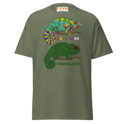 Chameleon On Off T-Shirt – Funny Color Change Tee - Military Green - T-Shirts Online
