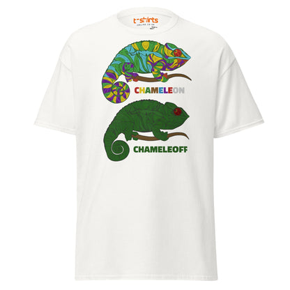 Chameleon On Off T-Shirt – Funny Color Change Tee - White - T-Shirts Online