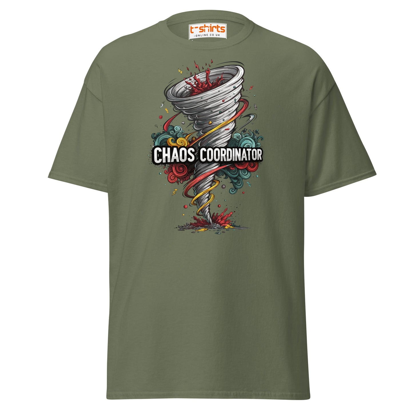 Chaos Coordinator T-Shirt - Military Green - T-Shirts Online