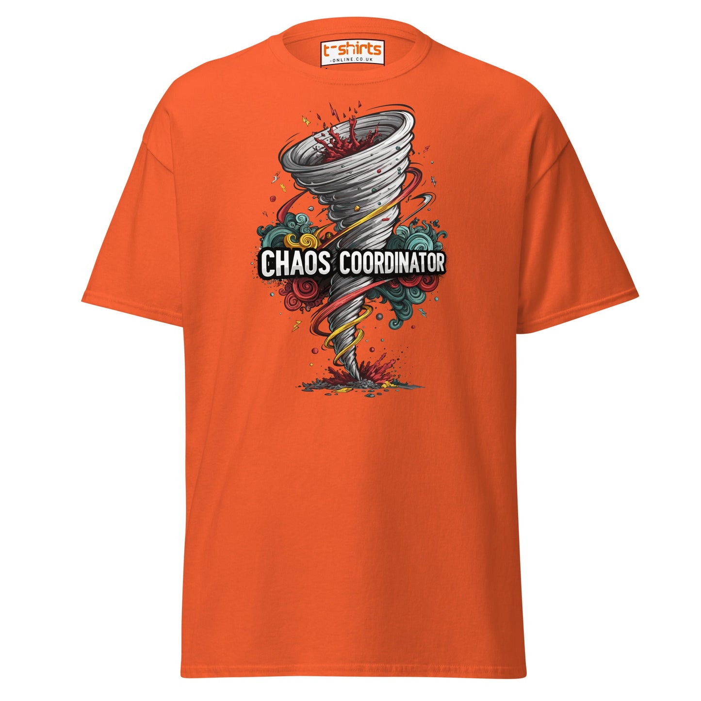 Chaos Coordinator T-Shirt - Orange - T-Shirts Online