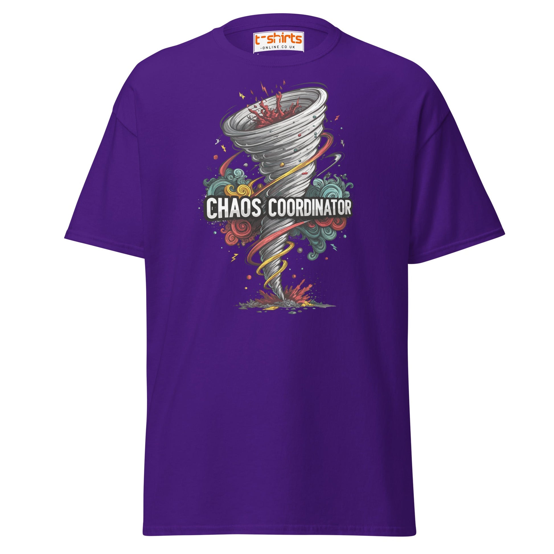 Chaos Coordinator T-Shirt - Purple - T-Shirts Online