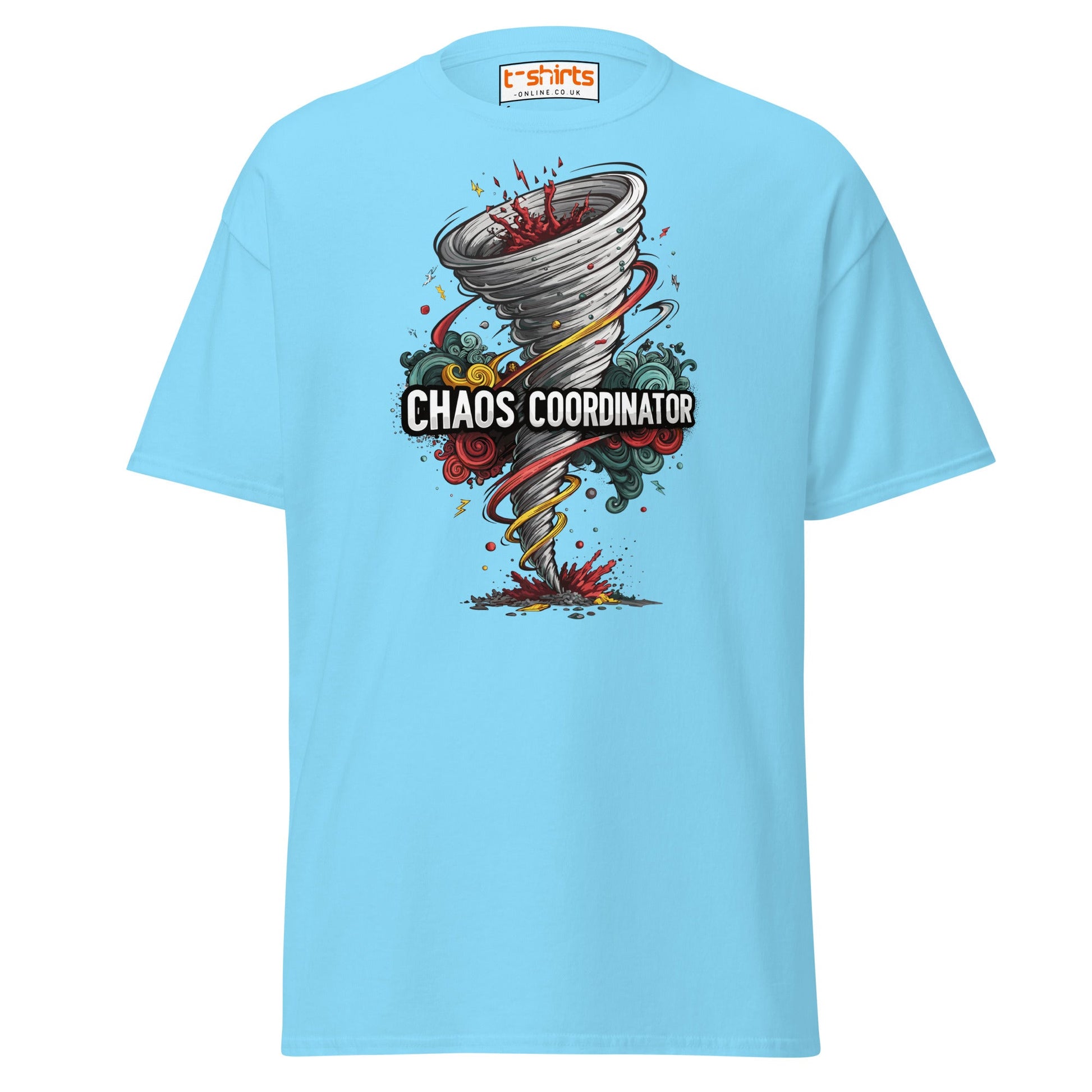 Chaos Coordinator T-Shirt - Sky - T-Shirts Online