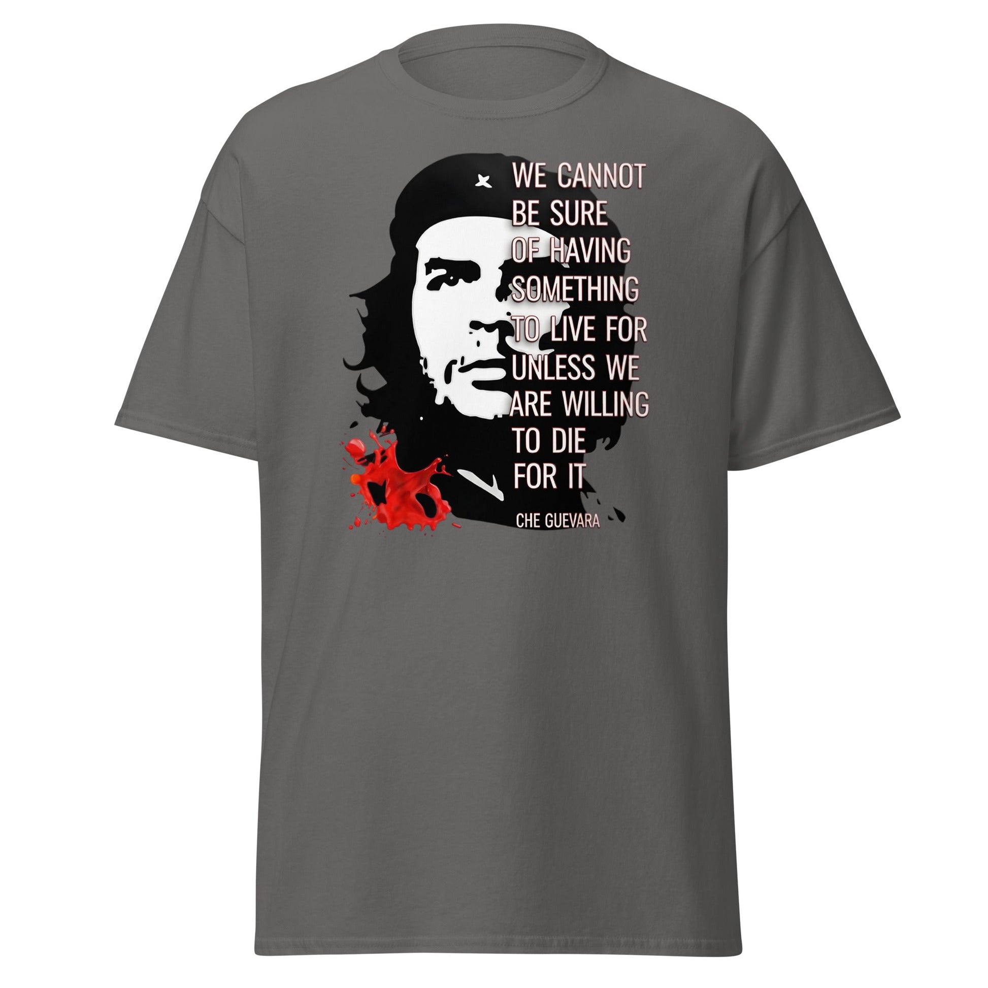 Che Guevara Quote T-Shirt - Revolutionary Graphic Tee - Charcoal - T-Shirts Online