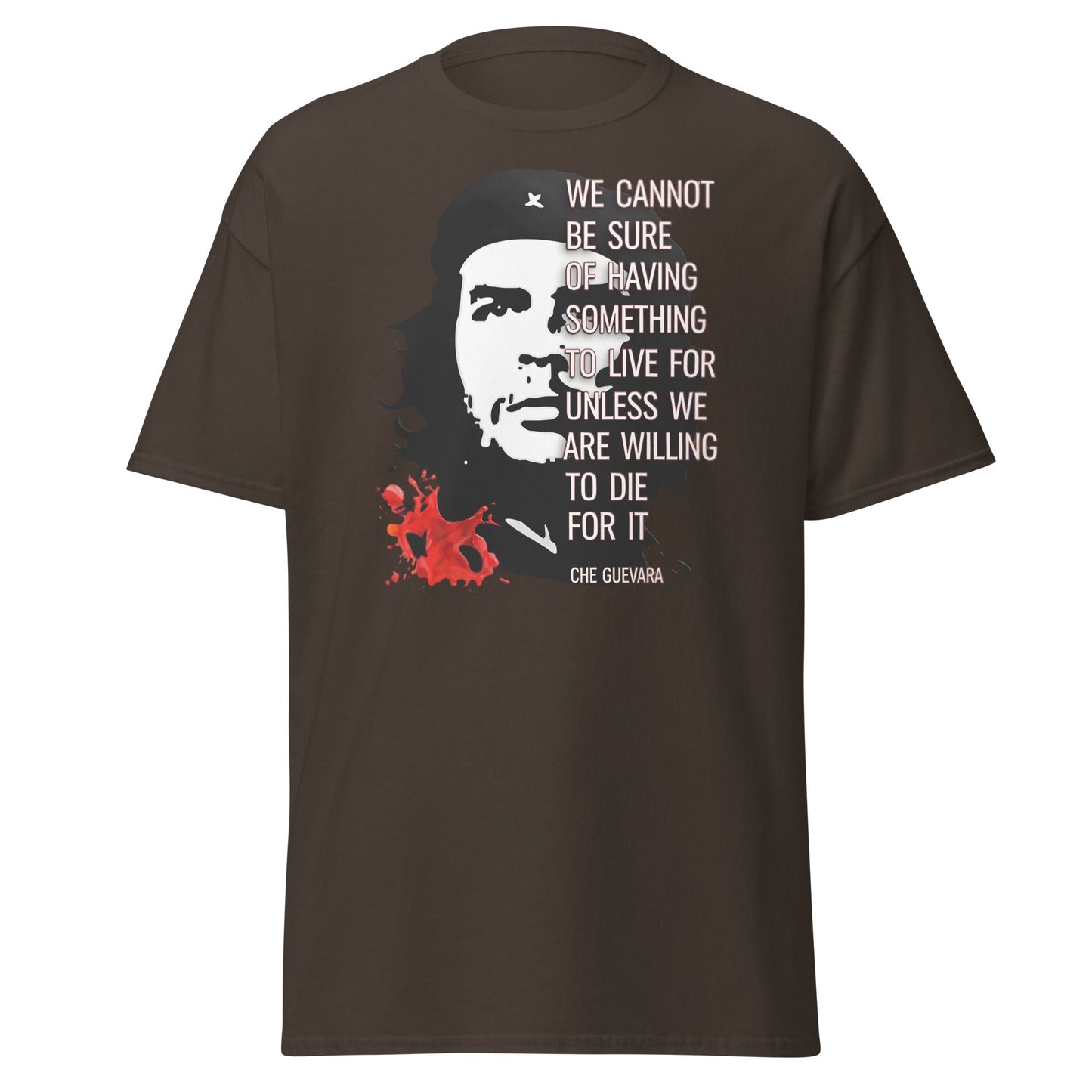 Che Guevara Quote T-Shirt - Revolutionary Graphic Tee - Dark Chocolate - T-Shirts Online