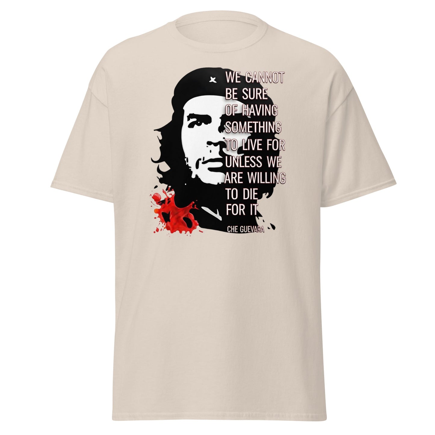Che Guevara Quote T-Shirt - Revolutionary Graphic Tee - Natural - T-Shirts Online
