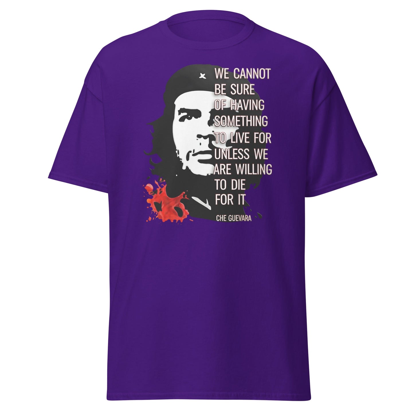 Che Guevara Quote T-Shirt - Revolutionary Graphic Tee - Purple - T-Shirts Online