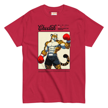 Cheetah Boxer T-Shirt - Cardinal - T-Shirts Online