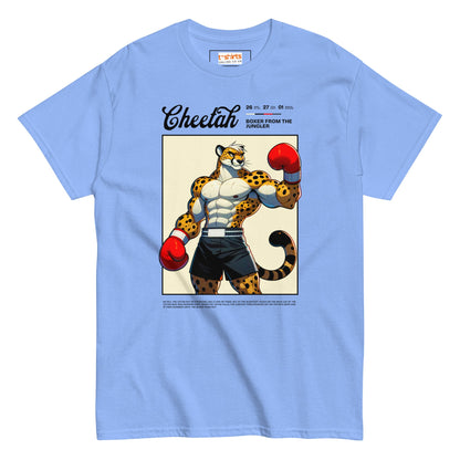 Cheetah Boxer T-Shirt - Carolina Blue - T-Shirts Online