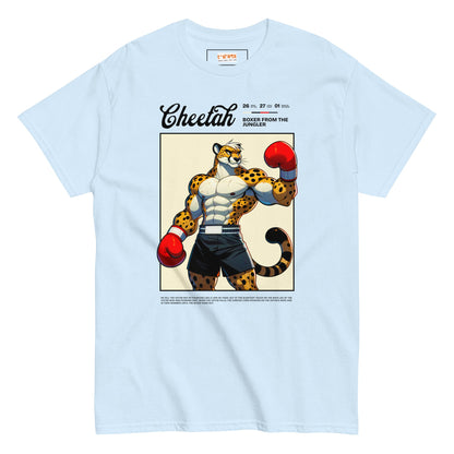 Cheetah Boxer T-Shirt - Light Blue - T-Shirts Online