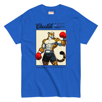 Cheetah Boxer T-Shirt - Royal - T-Shirts Online