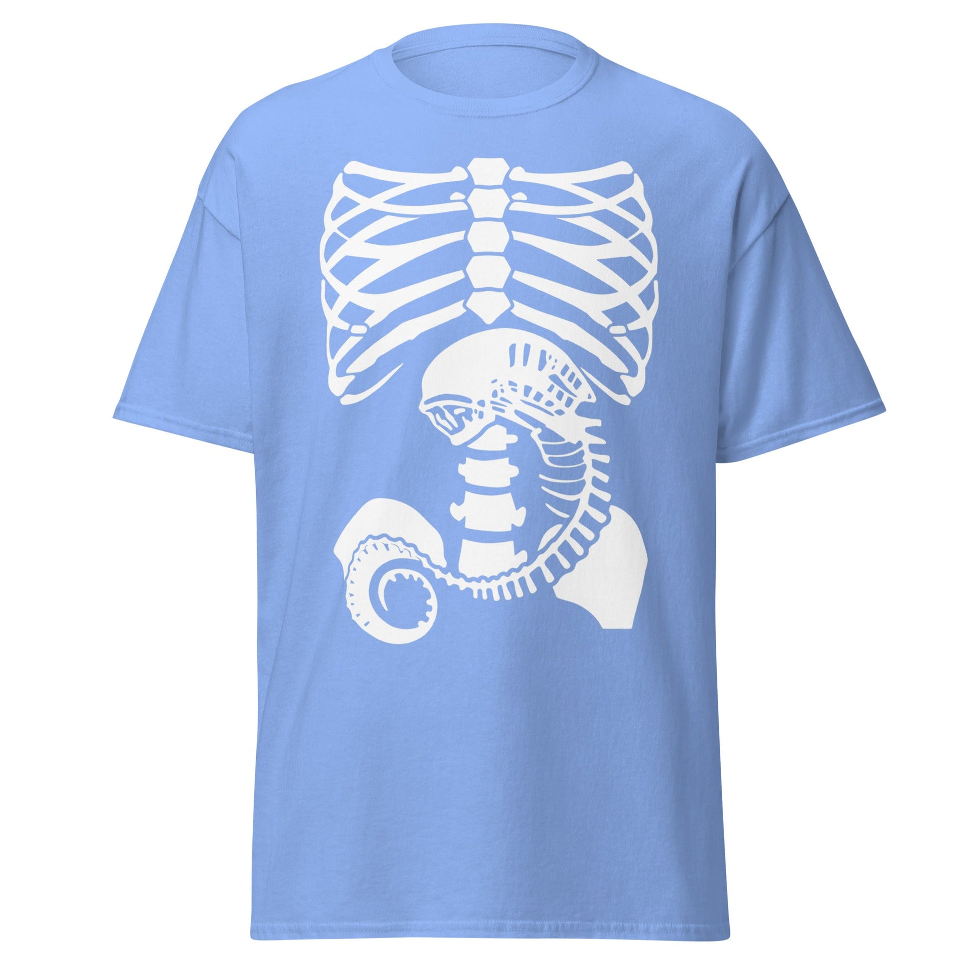 Chestburster Rib Cage Alien Horror Movie T-Shirt - Carolina Blue - T-Shirts Online