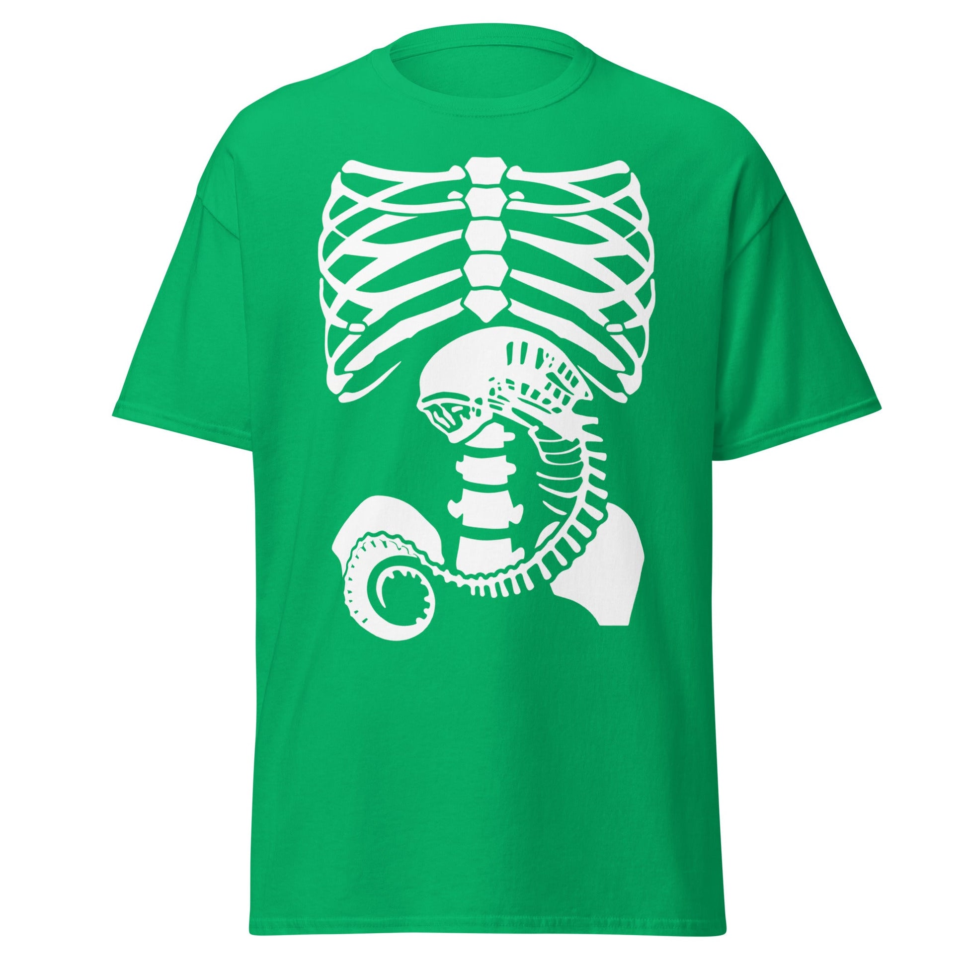 Chestburster Rib Cage Alien Horror Movie T-Shirt - Irish Green - T-Shirts Online