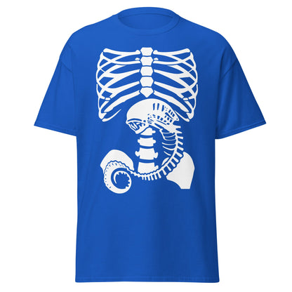Chestburster Rib Cage Alien Horror Movie T-Shirt - Royal - T-Shirts Online