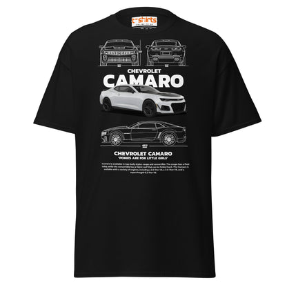 Chevrolet Camaro T-Shirt | American Muscle Car Tee - Black - T-Shirts Online