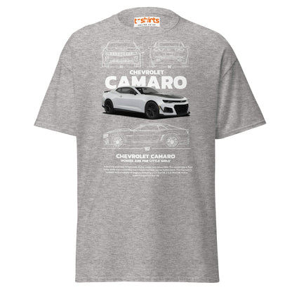 Chevrolet Camaro T-Shirt | American Muscle Car Tee - Sport Grey - T-Shirts Online