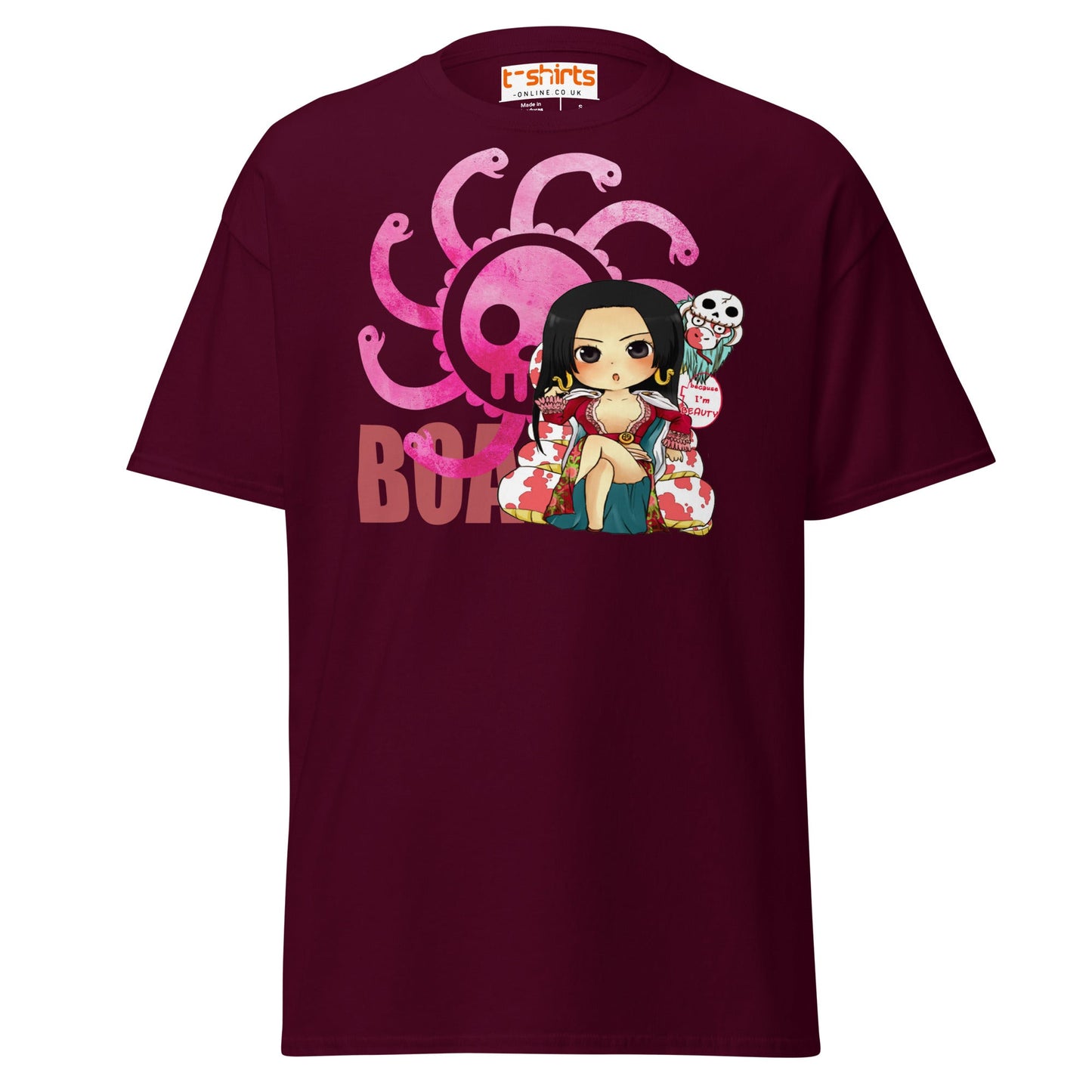 Chibi Beauty T-Shirt - Maroon - T-Shirts Online