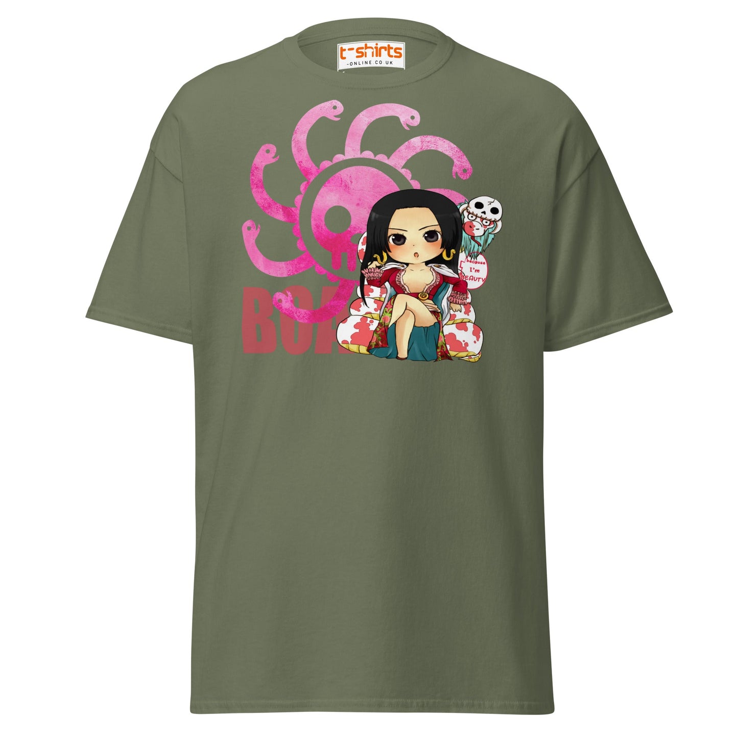 Chibi Beauty T-Shirt - Military Green - T-Shirts Online