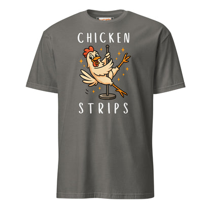 Chicken Strips T-Shirt | Unisex Softstyle T-Shirt - Charcoal - T-Shirts Online