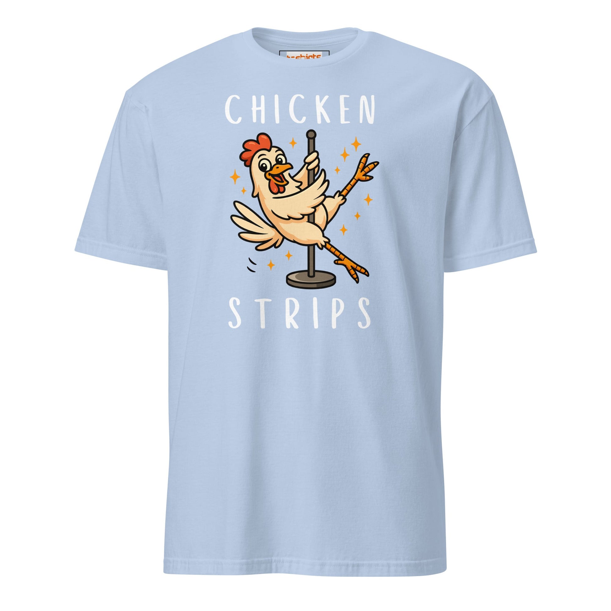 Chicken Strips T-Shirt | Unisex Softstyle T-Shirt - Light Blue - T-Shirts Online
