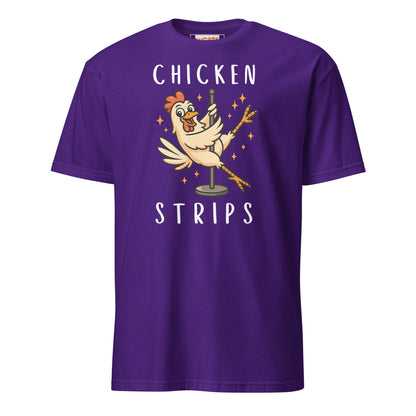 Chicken Strips T-Shirt | Unisex Softstyle T-Shirt - Purple - T-Shirts Online