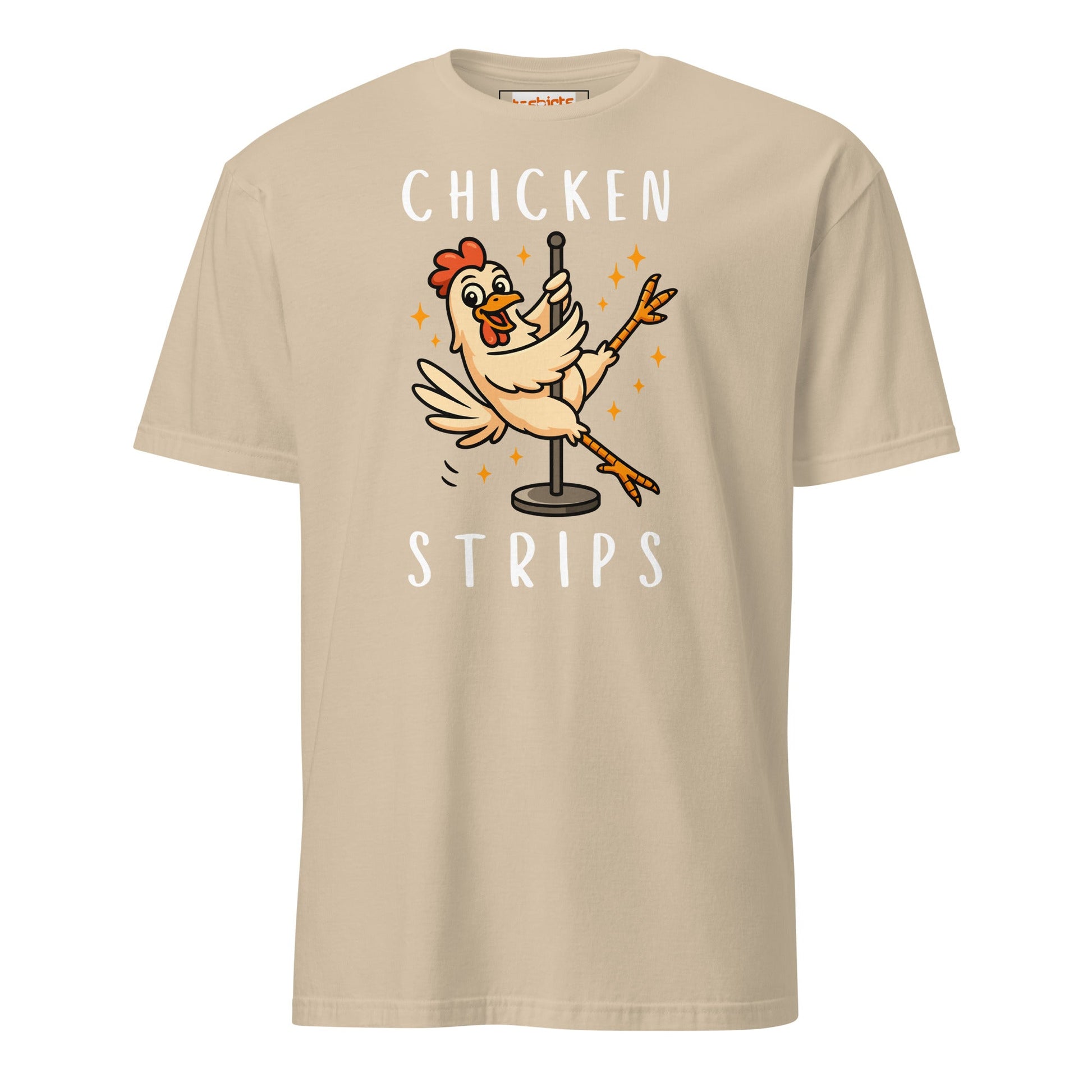 Chicken Strips T-Shirt | Unisex Softstyle T-Shirt - Sand - T-Shirts Online