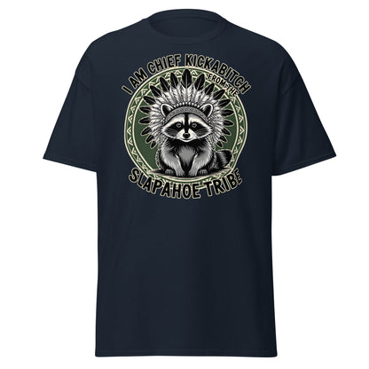 Chief Kickabitch Slapahoe Tribe T-Shirt - Navy - T-Shirts Online