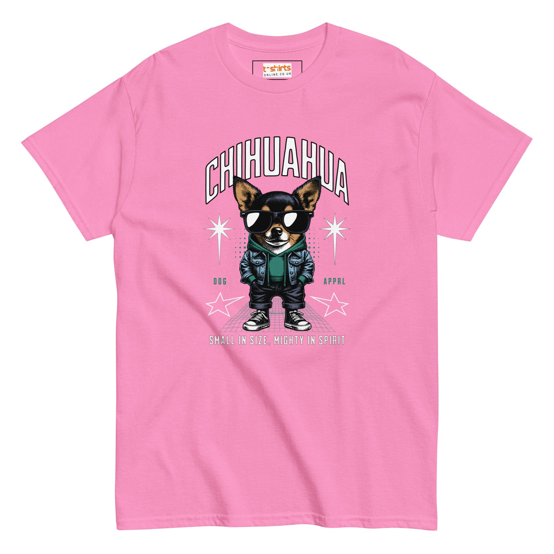 Chihuahua T-Shirt | Small and Mighty T-Shirt - Azalea - T-Shirts Online