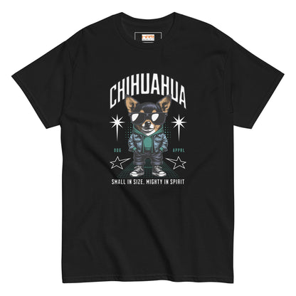 Chihuahua T-Shirt | Small and Mighty T-Shirt - Black - T-Shirts Online