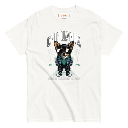 Chihuahua T-Shirt | Small and Mighty T-Shirt - White - T-Shirts Online