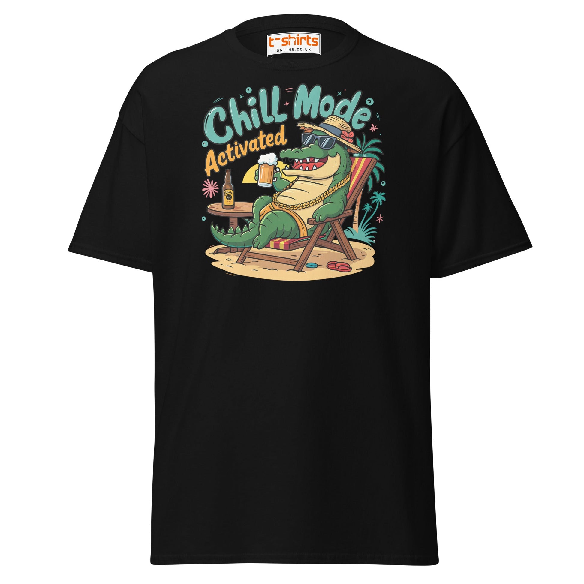 Chill Mode Activated T-Shirt - Black - T-Shirts Online