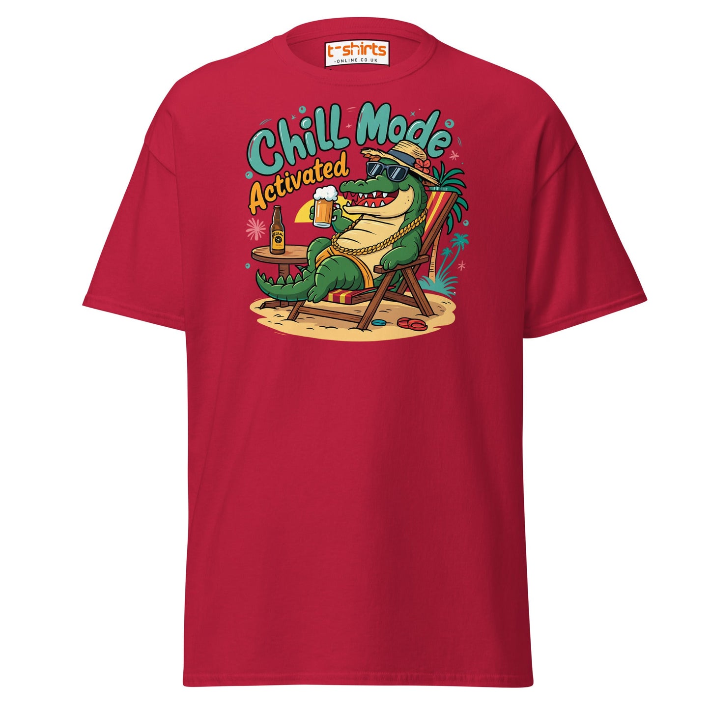 Chill Mode Activated T-Shirt - Cardinal - T-Shirts Online