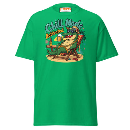 Chill Mode Activated T-Shirt - Irish Green - T-Shirts Online
