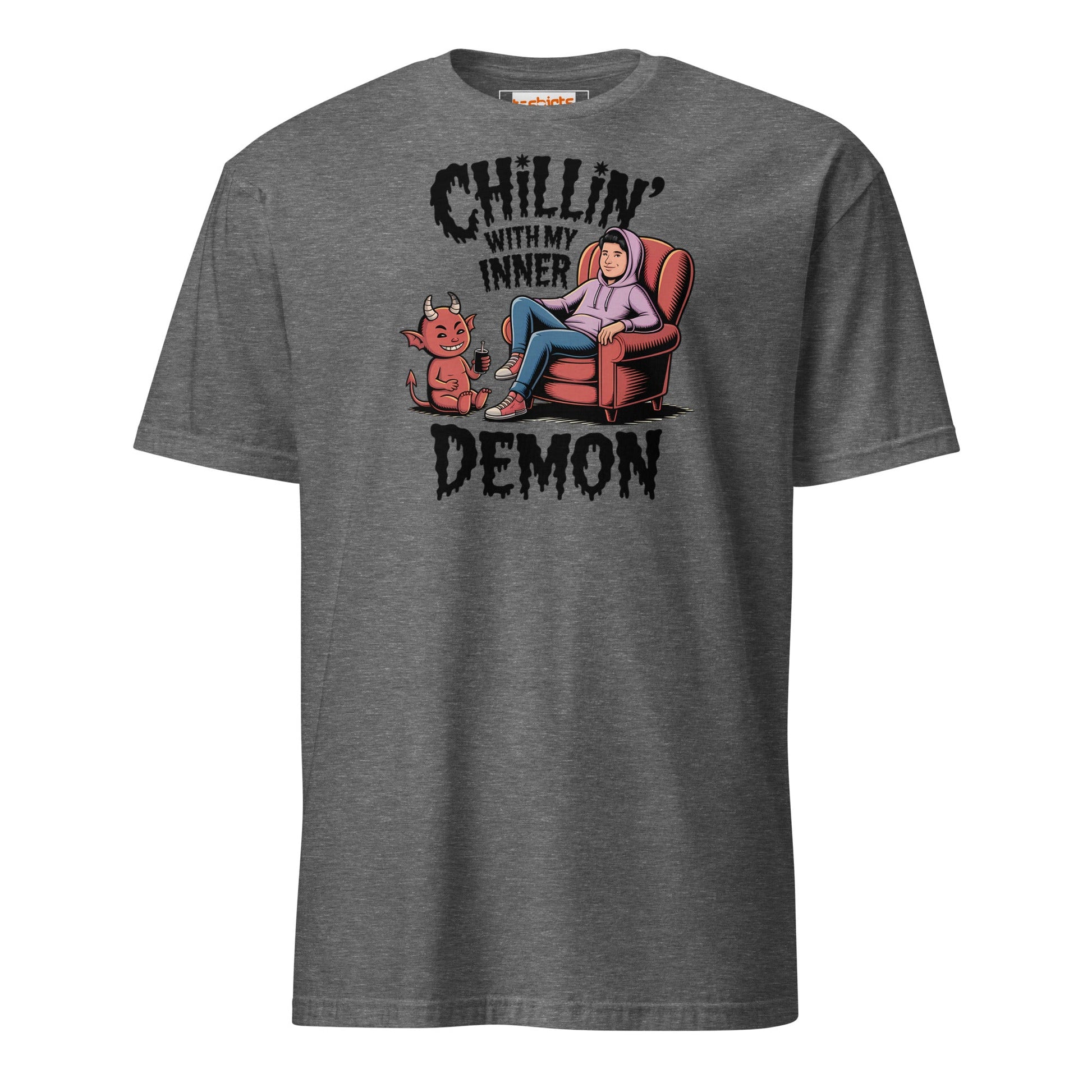 Chillin' with my Inner Demon T-Shirt - Graphite Heather - T-Shirts Online