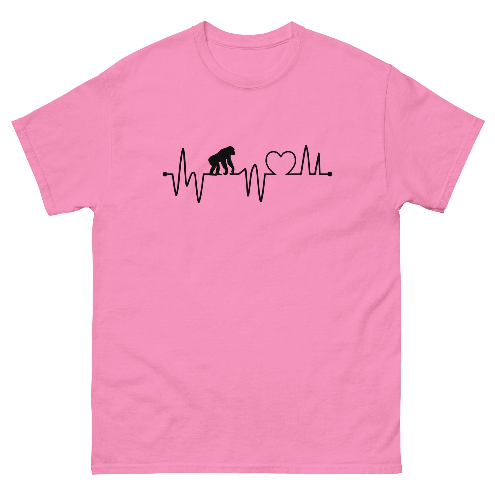 Chimp Heartbeat | Men's T-Shirt - Azalea - T-Shirts Online